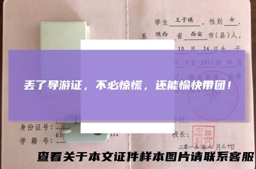 丢了导游证，不必惊慌，还能愉快带团！