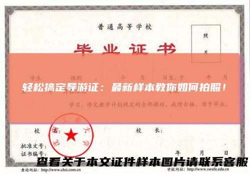 轻松搞定导游证：最新样本教你如何拍照！