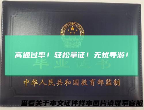 高通过率！轻松拿证！无忧导游！