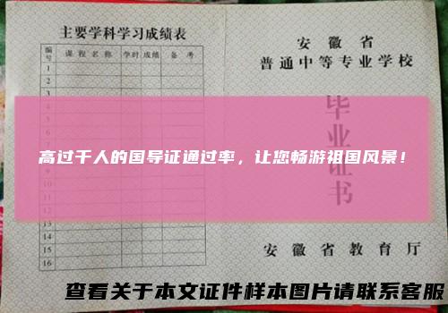 高过千人的国导证通过率，让您畅游祖国风景！