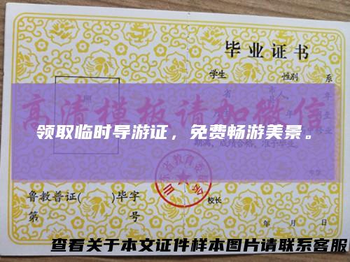 领取临时导游证，免费畅游美景。