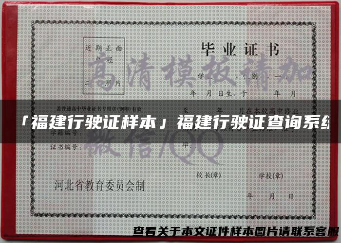 「福建行驶证样本」福建行驶证查询系统