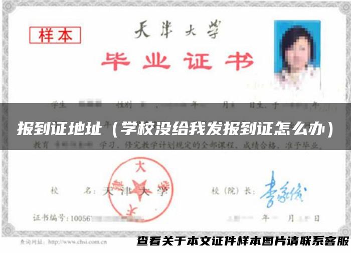 报到证地址（学校没给我发报到证怎么办）