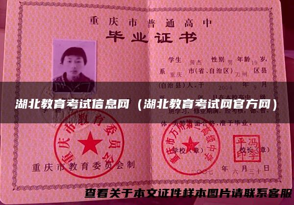 湖北教育考试信息网（湖北教育考试网官方网）