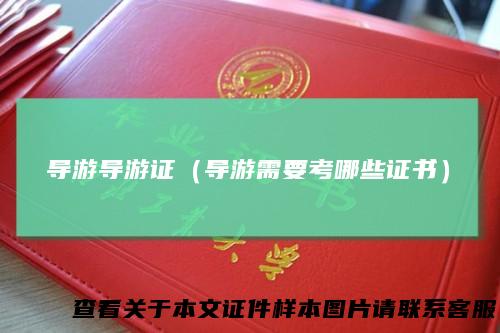 导游导游证（导游需要考哪些证书）