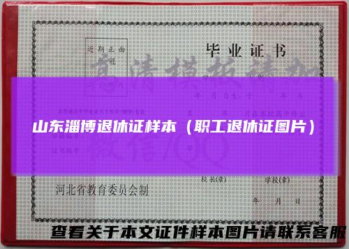 山东淄博退休证样本（职工退休证图片）