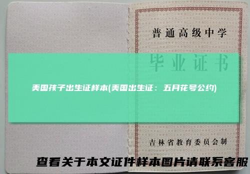 美国孩子出生证样本(美国出生证：五月花号公约)