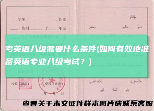 考英语八级需要什么条件(如何有效地准备英语专业八级考试？)