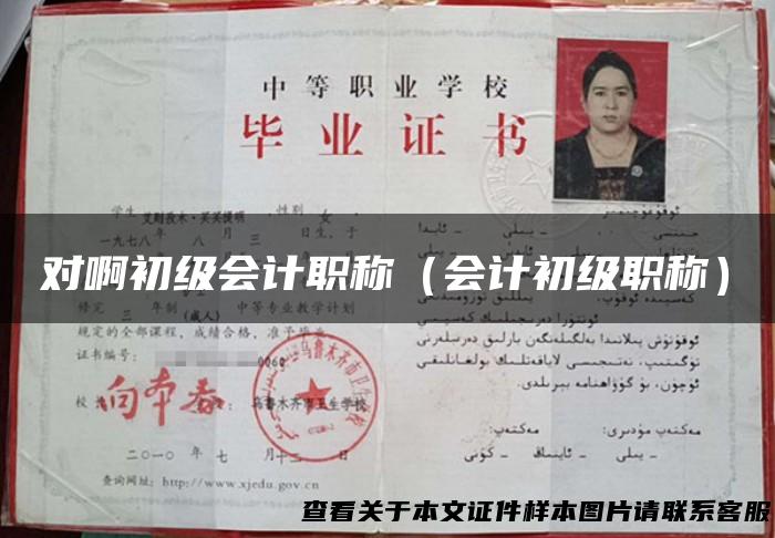 对啊初级会计职称（会计初级职称）