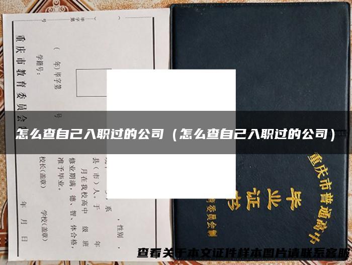 怎么查自己入职过的公司（怎么查自己入职过的公司）
