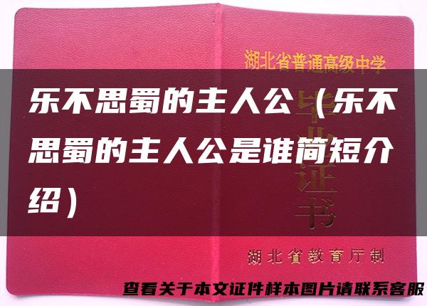 乐不思蜀的主人公（乐不思蜀的主人公是谁简短介绍）