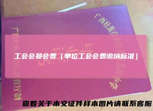 工会会员会费(单位工会会费缴纳标准)
