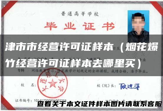 津市市经营许可证样本（烟花爆竹经营许可证样本去哪里买）