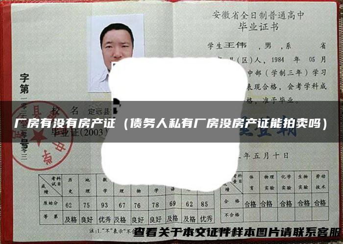 厂房有没有房产证（债务人私有厂房没房产证能拍卖吗）