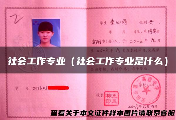 社会工作专业（社会工作专业是什么）