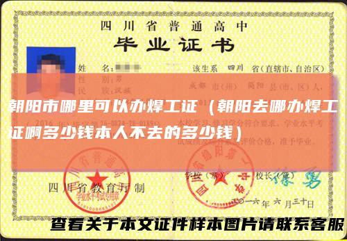 朝阳市哪里可以办焊工证(朝阳去哪办焊工证啊多少钱本人不去的多少钱)