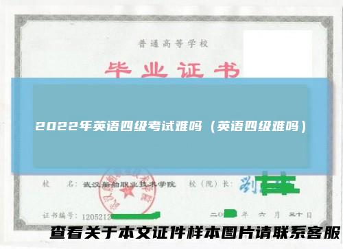 2022年英语四级考试难吗(英语四级难吗)