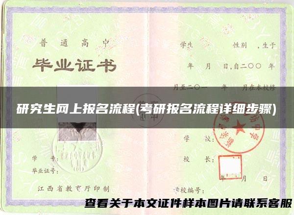 研究生网上报名流程(考研报名流程详细步骤)