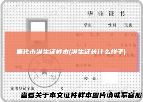 奉化市准生证样本(准生证长什么样子)