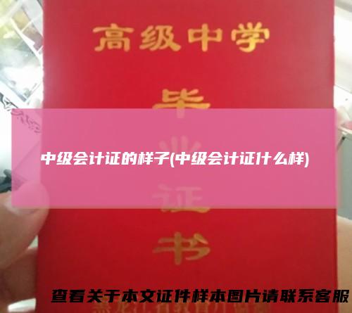 中级会计证的样子(中级会计证什么样)