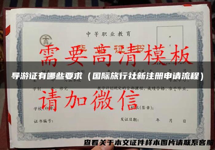 导游证有哪些要求（国际旅行社新注册申请流程）