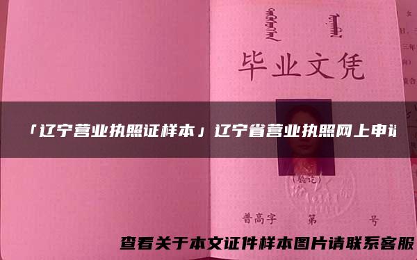 「辽宁营业执照证样本」辽宁省营业执照网上申请