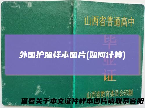 外国护照样本图片(如何计算)