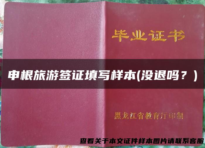 申根旅游签证填写样本(没退吗？)