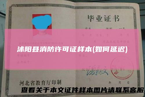 沭阳县消防许可证样本(如何延迟)