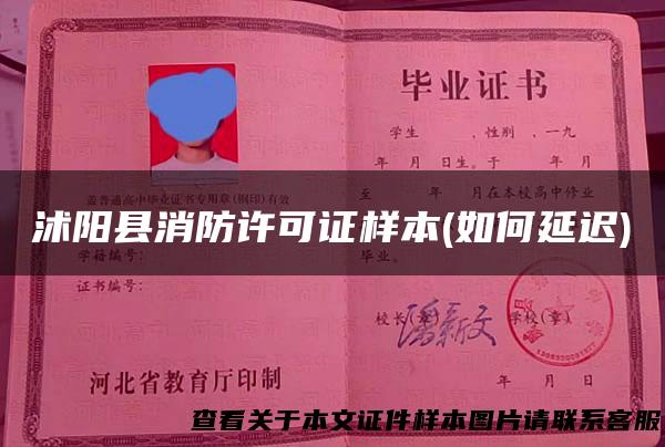 沭阳县消防许可证样本(如何延迟)