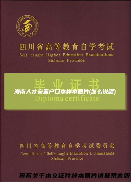 海南人才安置户口本样本图片(怎么说呢)