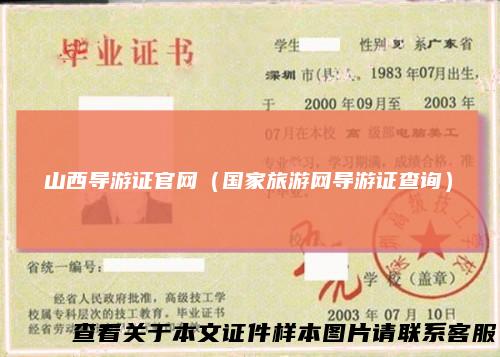 山西导游证官网（国家旅游网导游证查询）