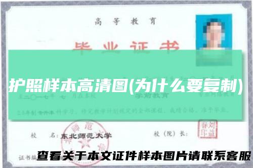 护照样本高清图(为什么要复制)
