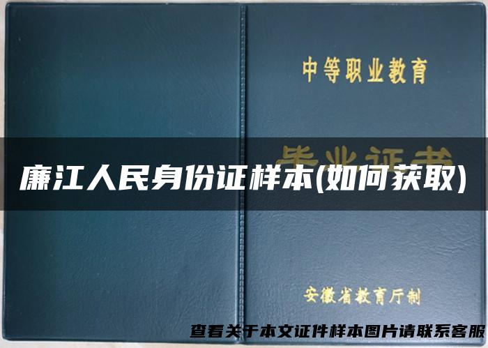 廉江人民身份证样本(如何获取)