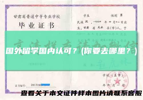 国外留学国内认可？(你要去哪里？)