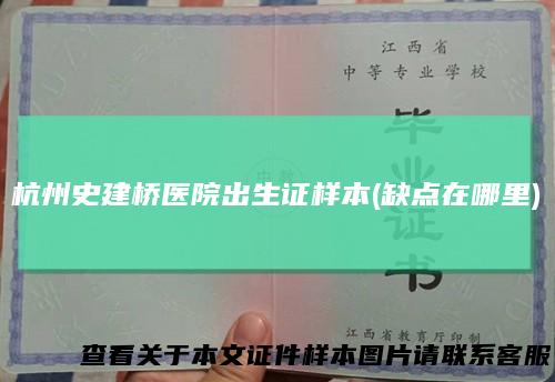杭州史建桥医院出生证样本(缺点在哪里)