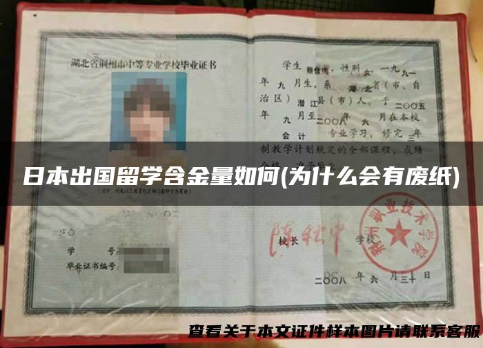 日本出国留学含金量如何(为什么会有废纸)