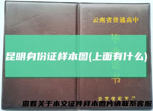 昆明身份证样本图(上面有什么)