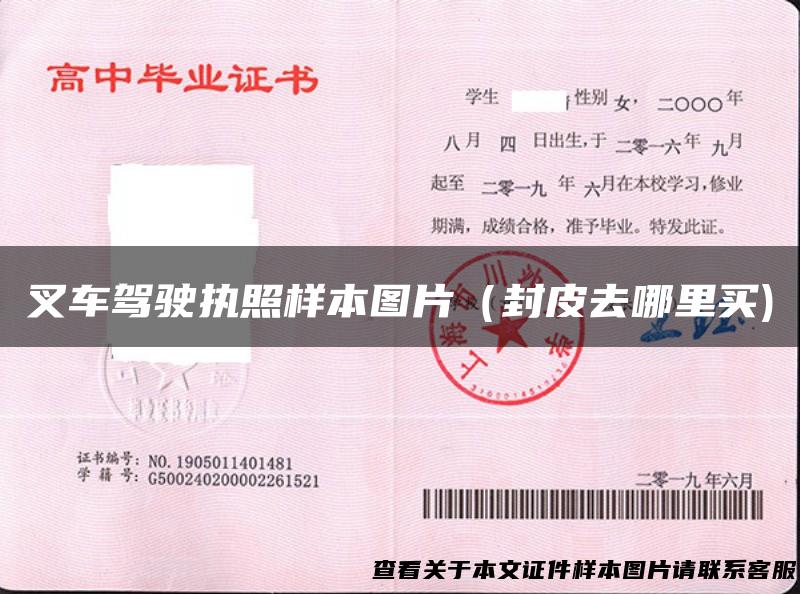 叉车驾驶执照样本图片（封皮去哪里买)
