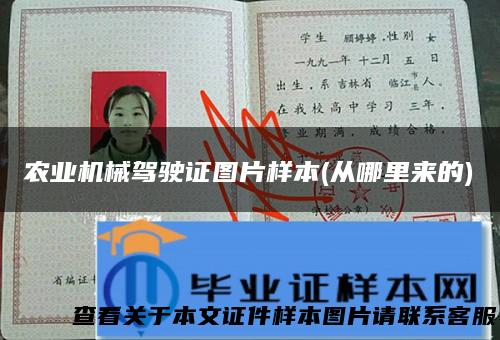农业机械驾驶证图片样本(从哪里来的)