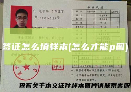 签证怎么填样本(怎么才能p图)