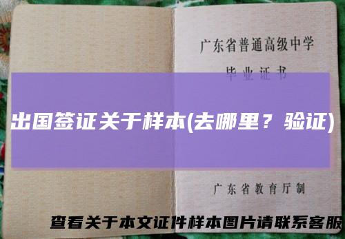 出国签证关于样本(去哪里？验证)