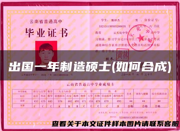 出国一年制造硕士(如何合成)