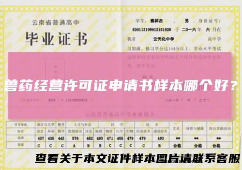 兽药经营许可证申请书样本哪个好？