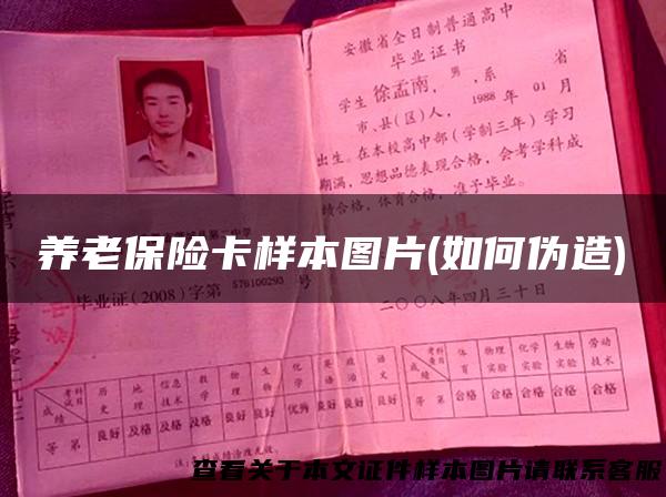养老保险卡样本图片(如何伪造)