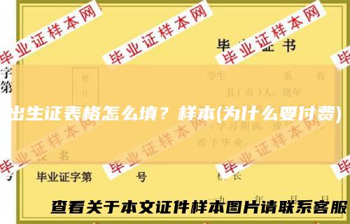 出生证表格怎么填？样本(为什么要付费)