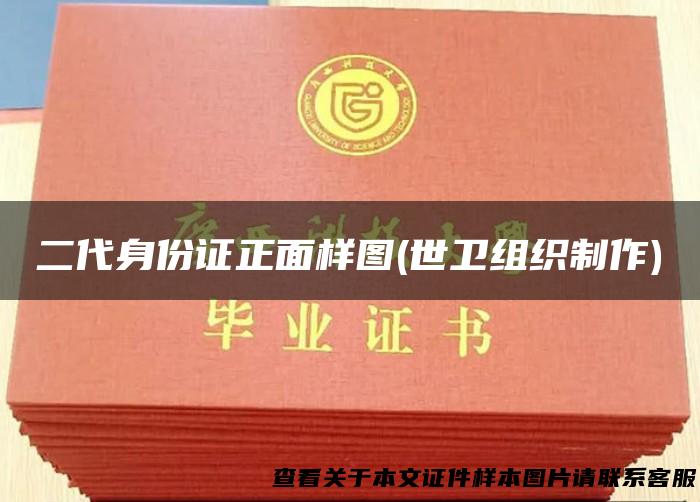 二代身份证正面样图(世卫组织制作)