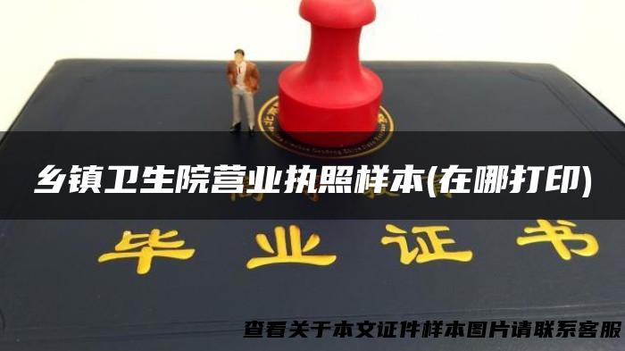 乡镇卫生院营业执照样本(在哪打印)