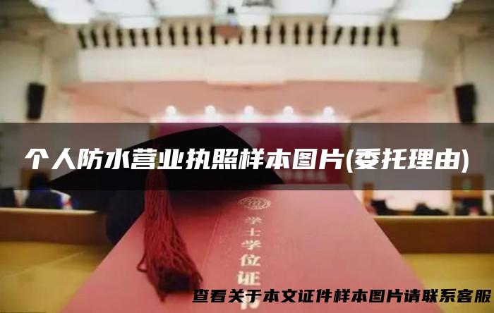个人防水营业执照样本图片(委托理由)
