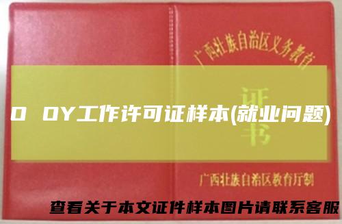 O OY工作许可证样本(就业问题)